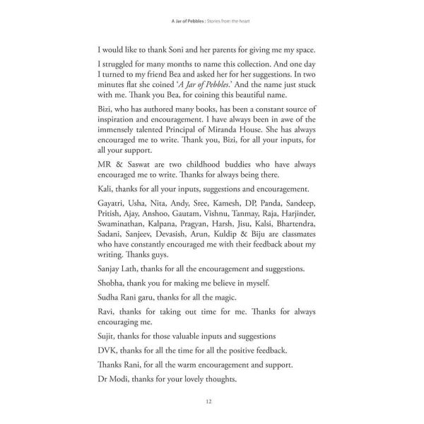 A Jar Of Pebbles stories from the heart by Krishna Mohan Tata
