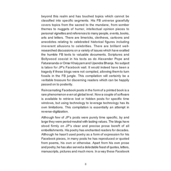 Short Takes I - Random selections from facebook posts - J P Das